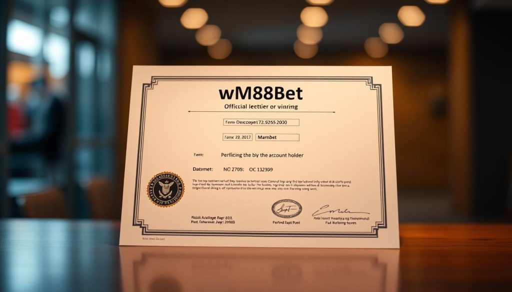 เอกสารยืนยันตัวตน wm88bet